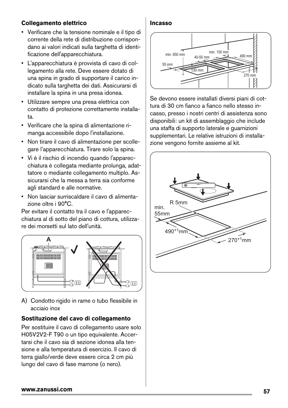 Zanussi ZES3921IBA User Manual | Page 57 / 60