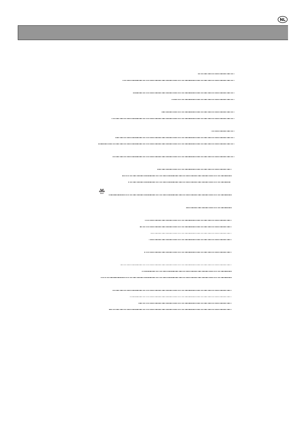 Inhoudsopgave | Zanussi ZMU16MXL User Manual | Page 57 / 72