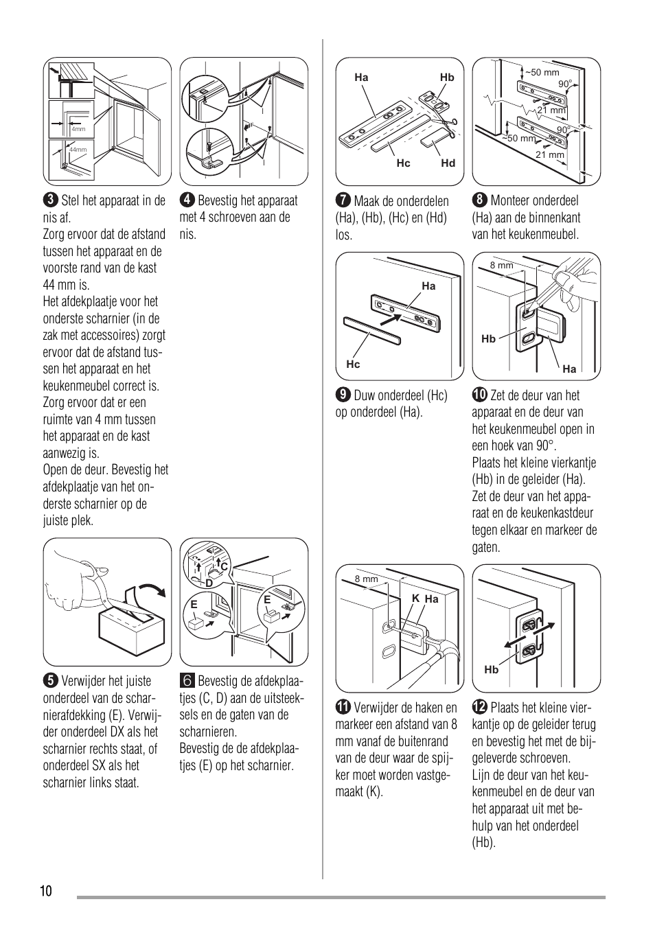 Zanussi ZBA19020SA User Manual | Page 10 / 44