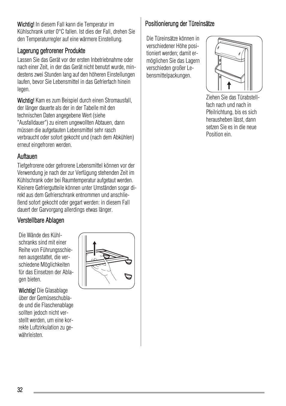 Zanussi ZBA14440SA User Manual | Page 32 / 40