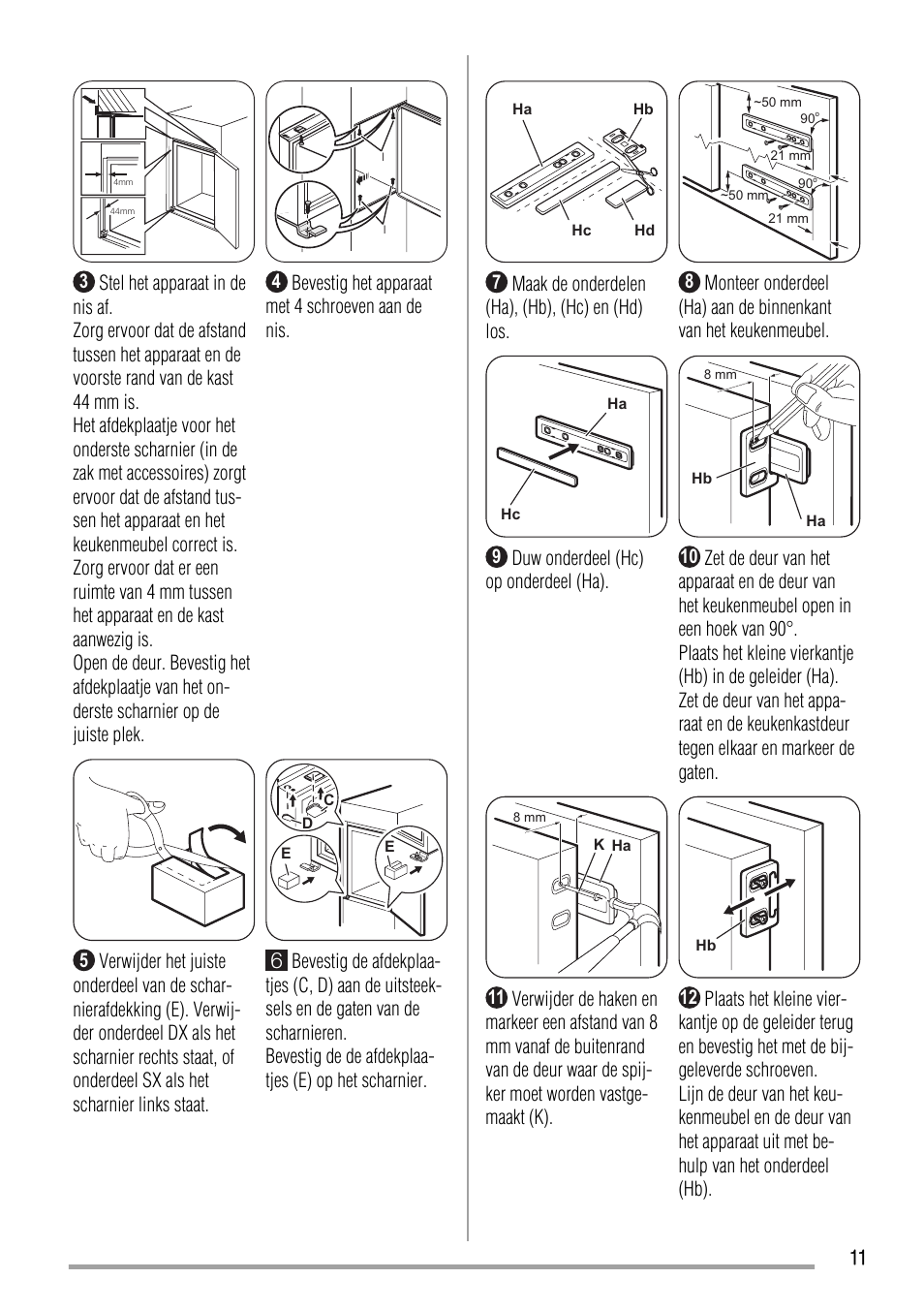 Zanussi ZBA17420SA User Manual | Page 11 / 48