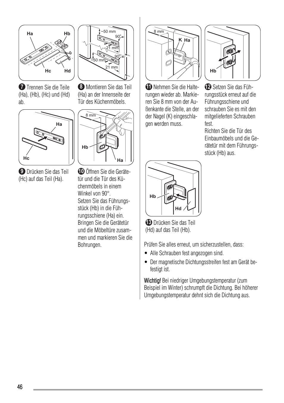 Zanussi ZBA17420SA User Manual | Page 46 / 48