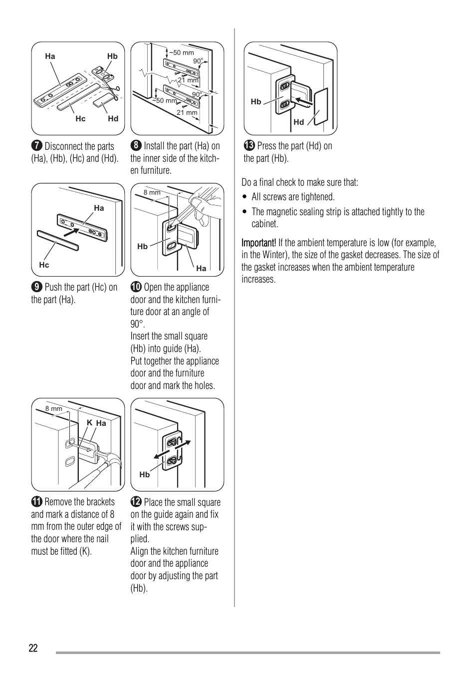 Zanussi ZBA22420SA User Manual | Page 22 / 48