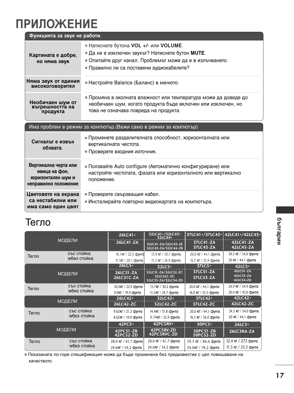 Œ–»аœ∆≈х, В„оу, Ф„ ‡  лм | LG 50PC51 User Manual | Page 285 / 448