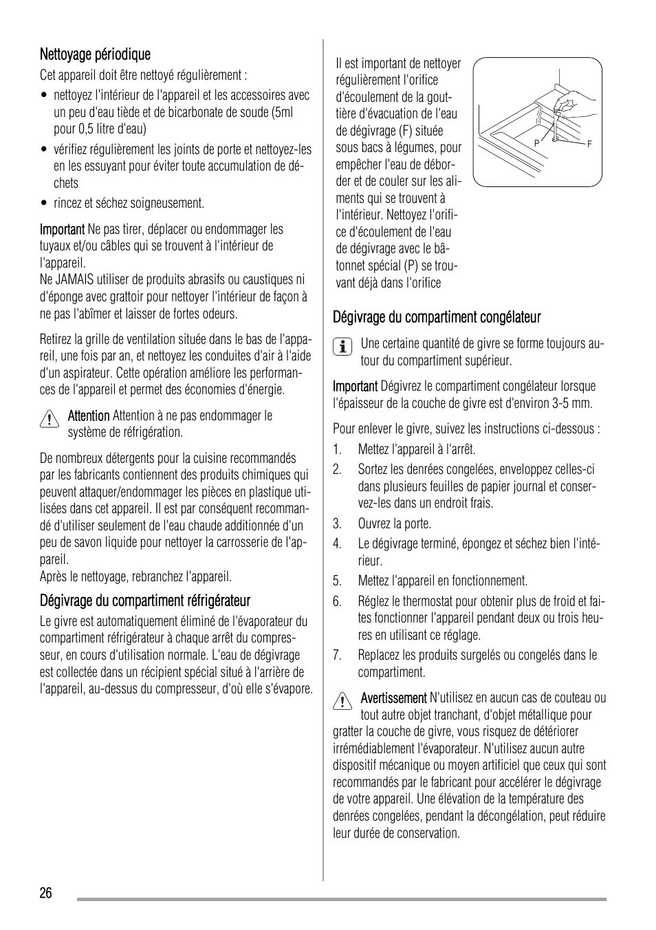 Zanussi ZQA12430DA User Manual | Page 26 / 44