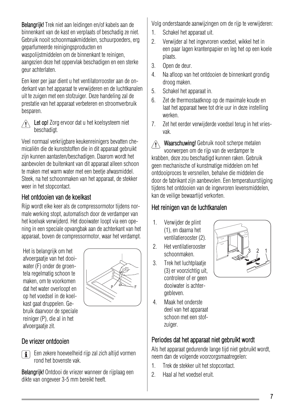 Zanussi ZQA12430DA User Manual | Page 7 / 44