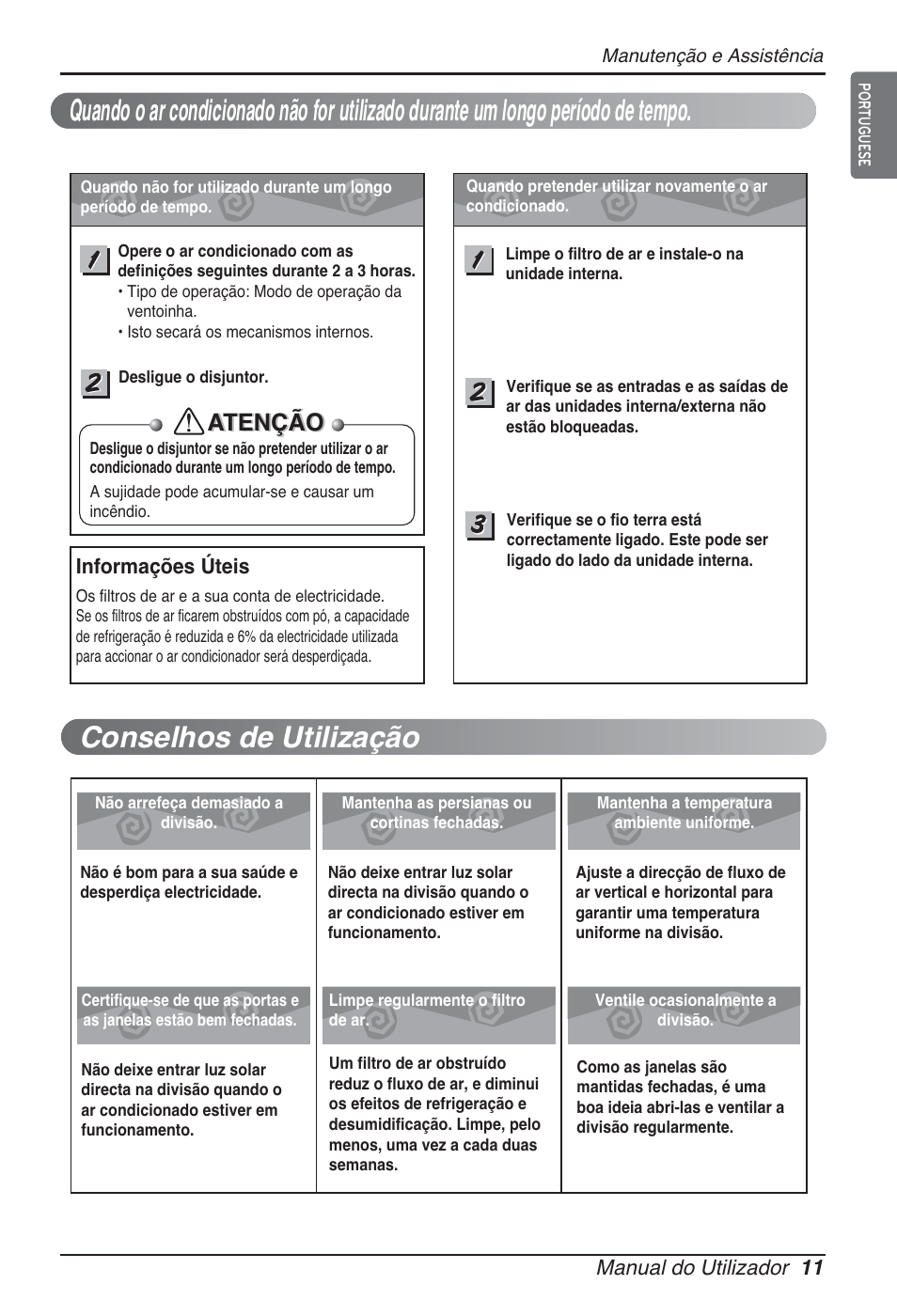 Atenção | LG ARNU96GB8Z2 User Manual | Page 131 / 229