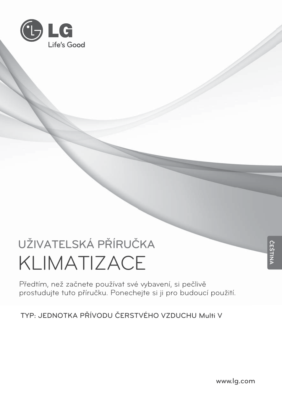 Čeština, Klimatizace, Uživatelská příručka | LG ARNU96GB8Z2 User Manual | Page 73 / 229