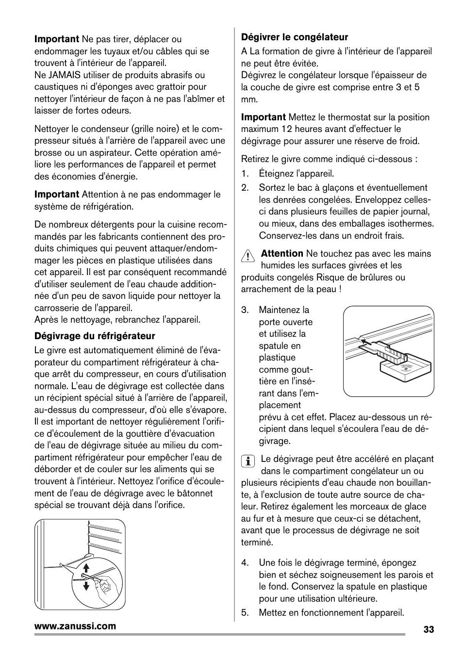 Zanussi ZBB29450SA User Manual | Page 33 / 56