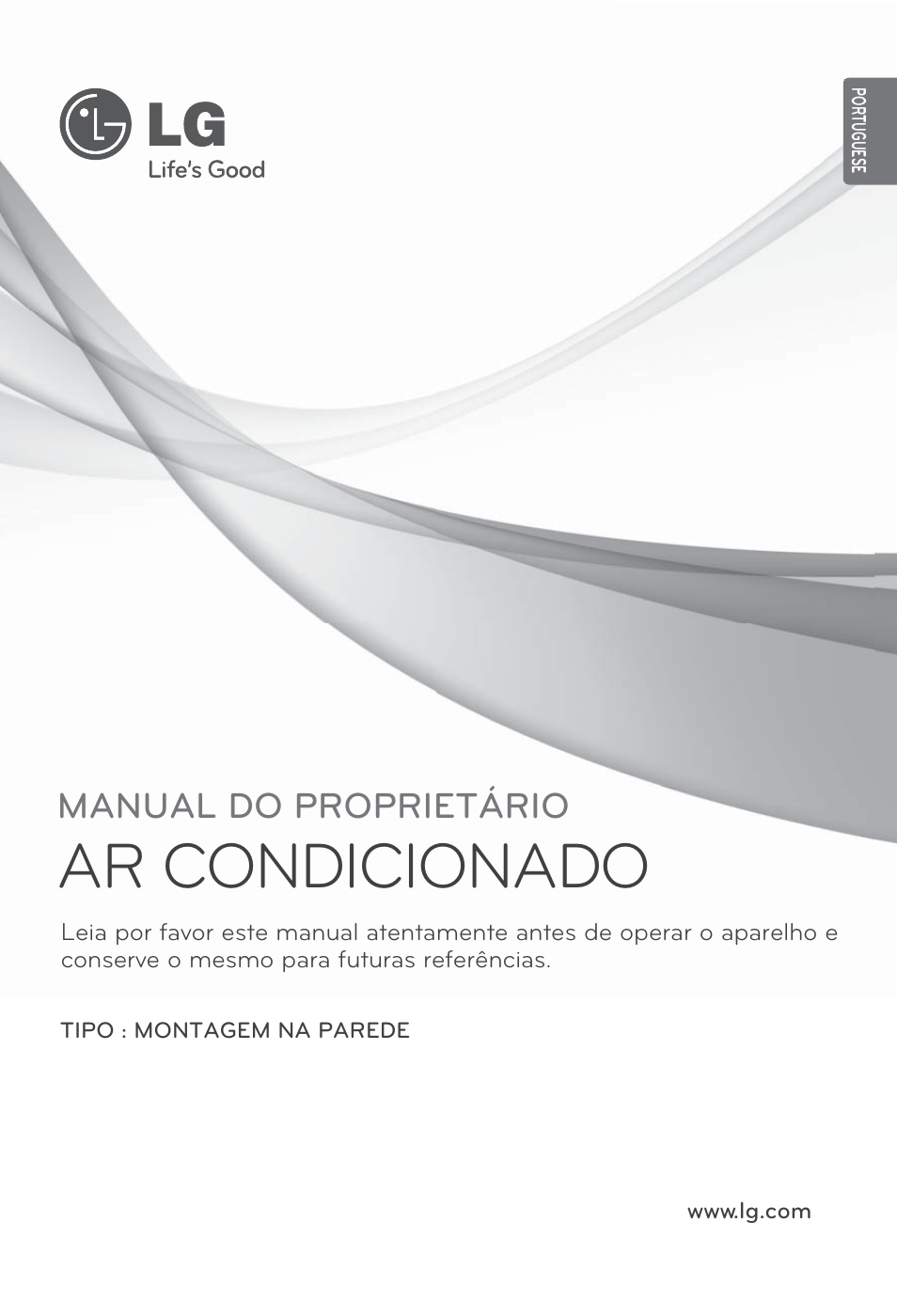 Portuguese, Ar condicionado, Manual do proprietário | LG ARNU24GSCL2 User Manual | Page 121 / 229