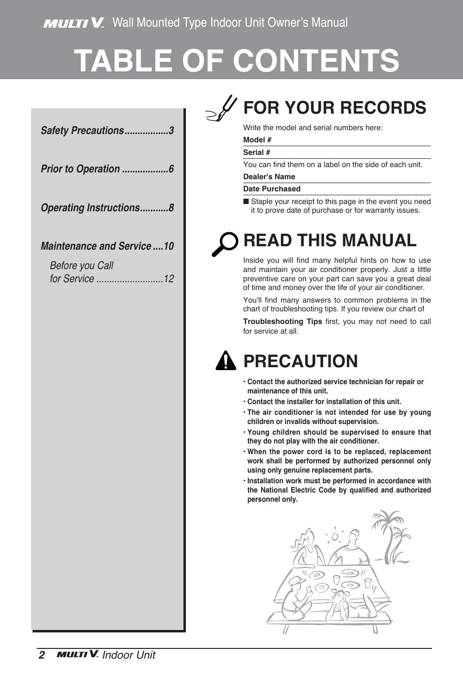 LG ARNU24GSCL2 User Manual | Page 2 / 229