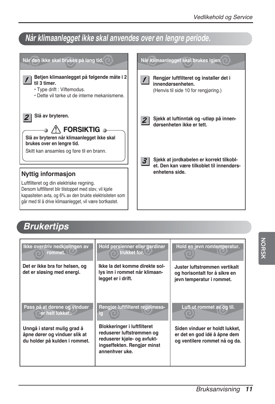 Forsiktig | LG ARNU24GSCL2 User Manual | Page 203 / 229