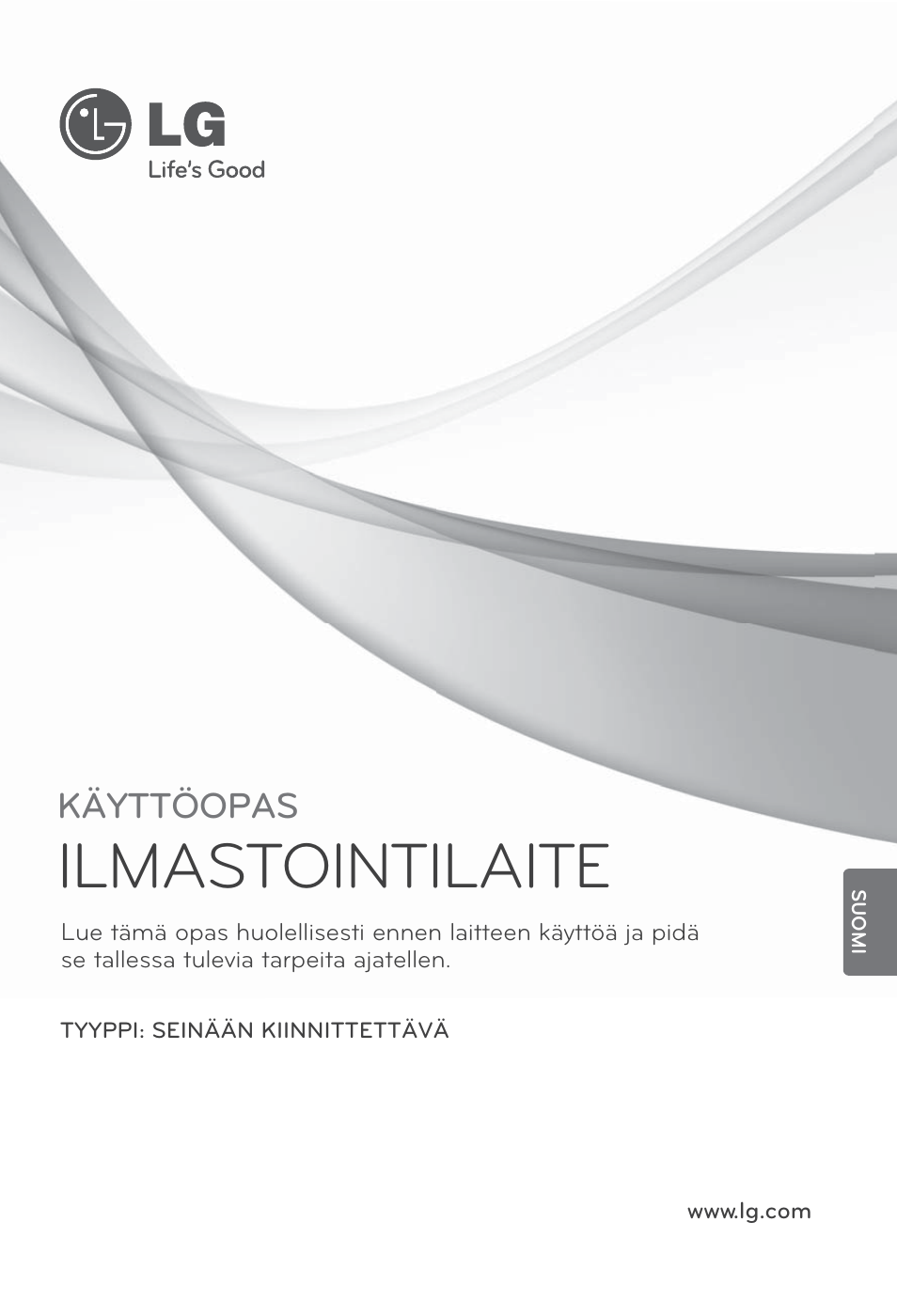 Suomi, Ilmastointilaite, Käyttöopas | LG ARNU24GSCL2 User Manual | Page 205 / 229