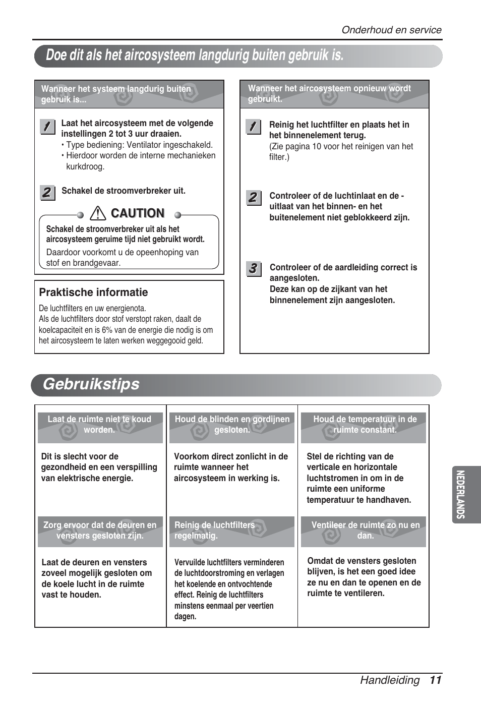 Caution | LG ARNU24GSCL2 User Manual | Page 95 / 229