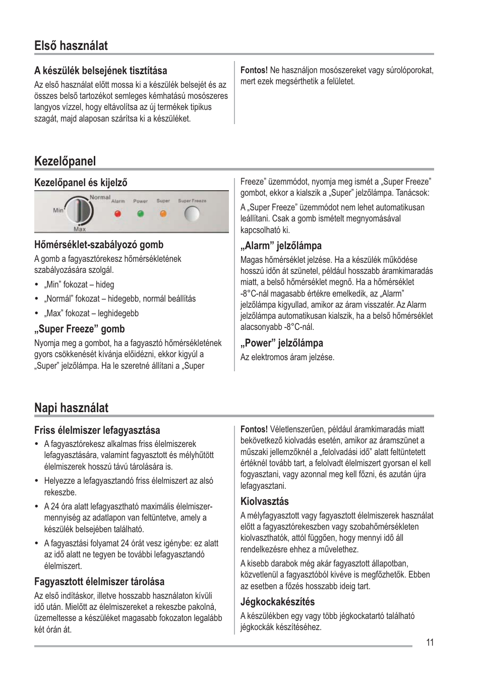 Ovękdv]qiodw, H]hoęsdqho, 1dslkdv]qiodw | Zanussi ZFU219WO User Manual | Page 11 / 104