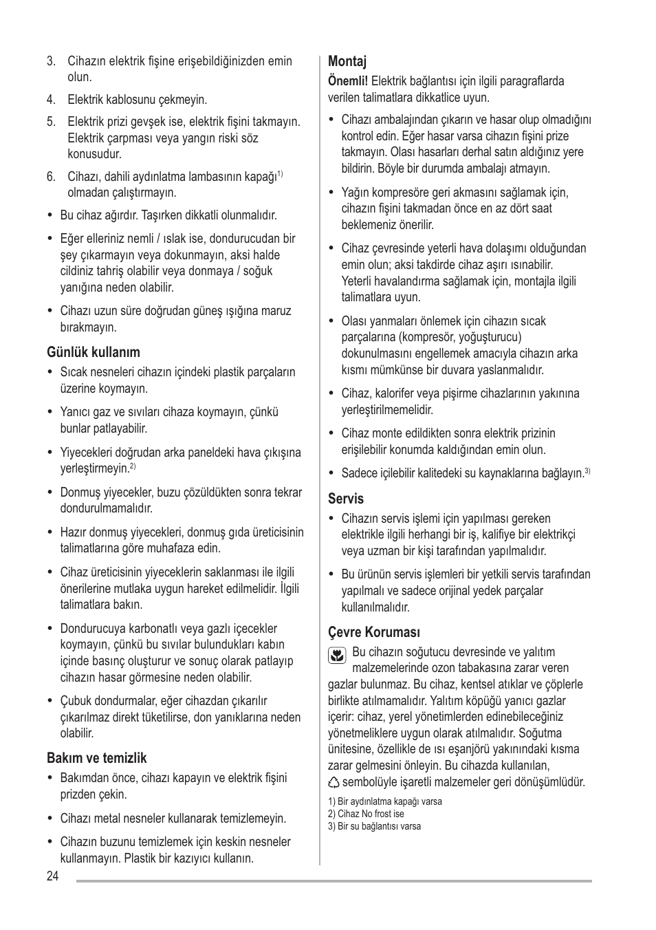 Zanussi ZFU219WO User Manual | Page 24 / 104