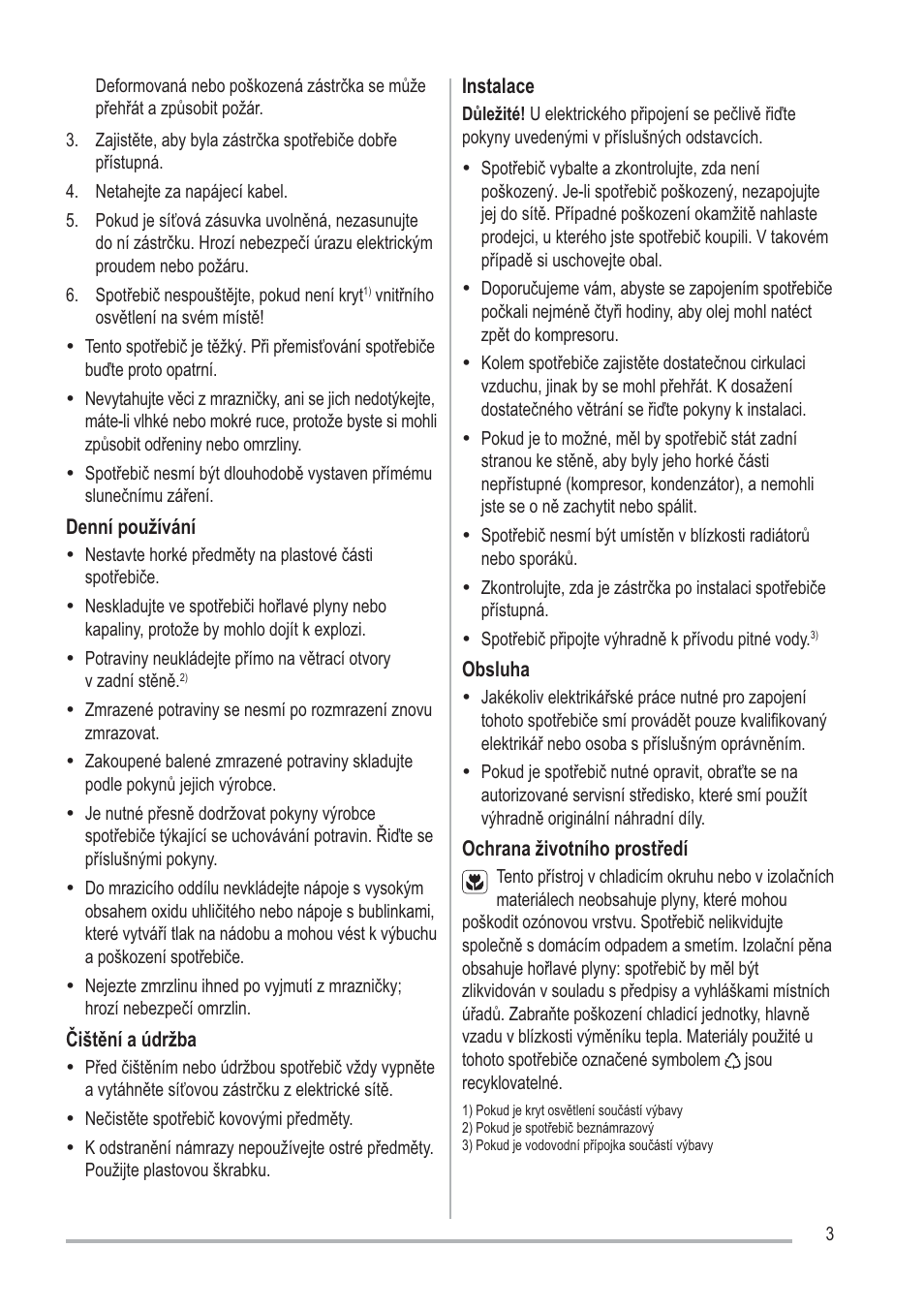 Zanussi ZFU219WO User Manual | Page 3 / 104
