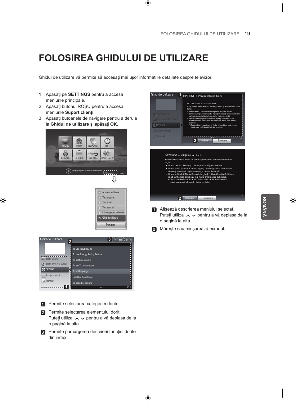 Folosirea ghidului de utilizare, Ro română folosirea ghidului de utilizare | LG LS35 User Manual | Page 126 / 365