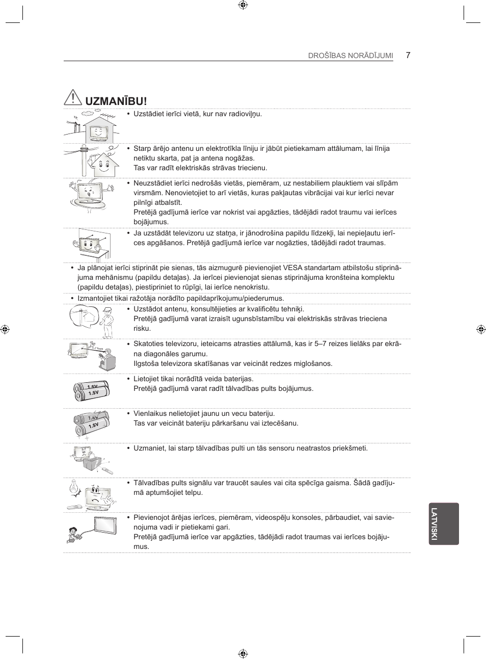 Uzmanību | LG LS35 User Manual | Page 194 / 365