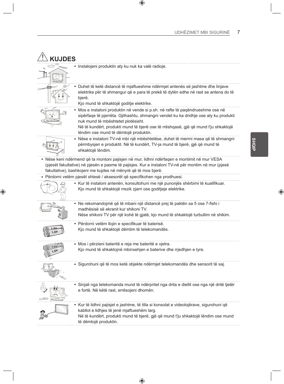 Kujdes | LG LS35 User Manual | Page 274 / 365