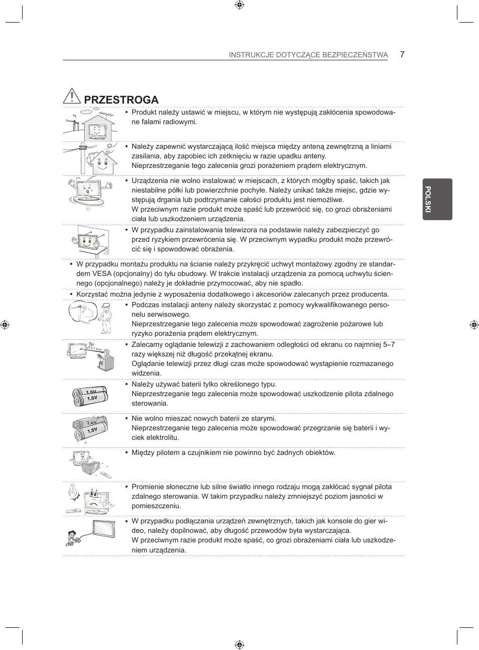 Przestroga | LG LS35 User Manual | Page 53 / 365