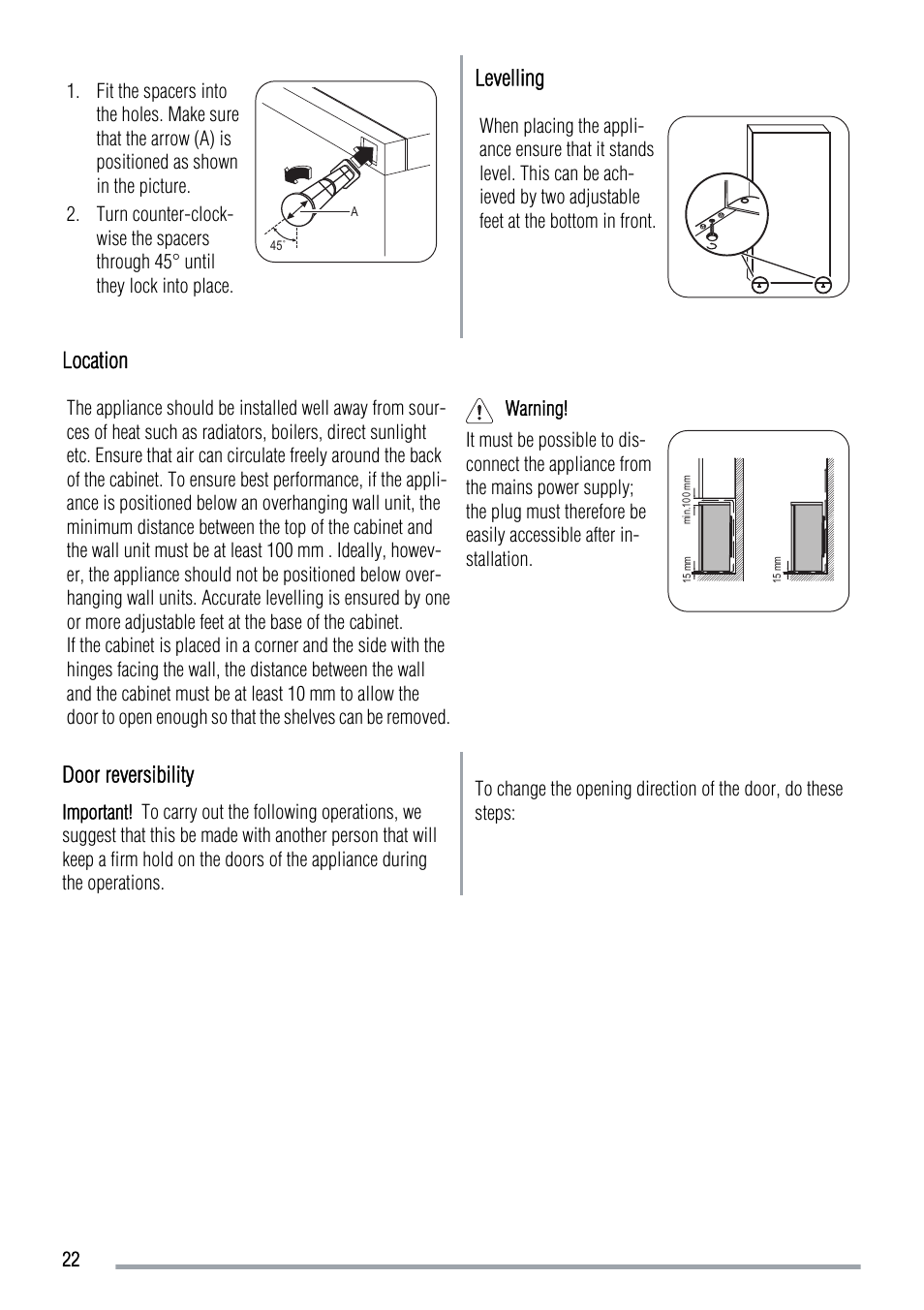 Zanussi ZRT724X User Manual | Page 22 / 52