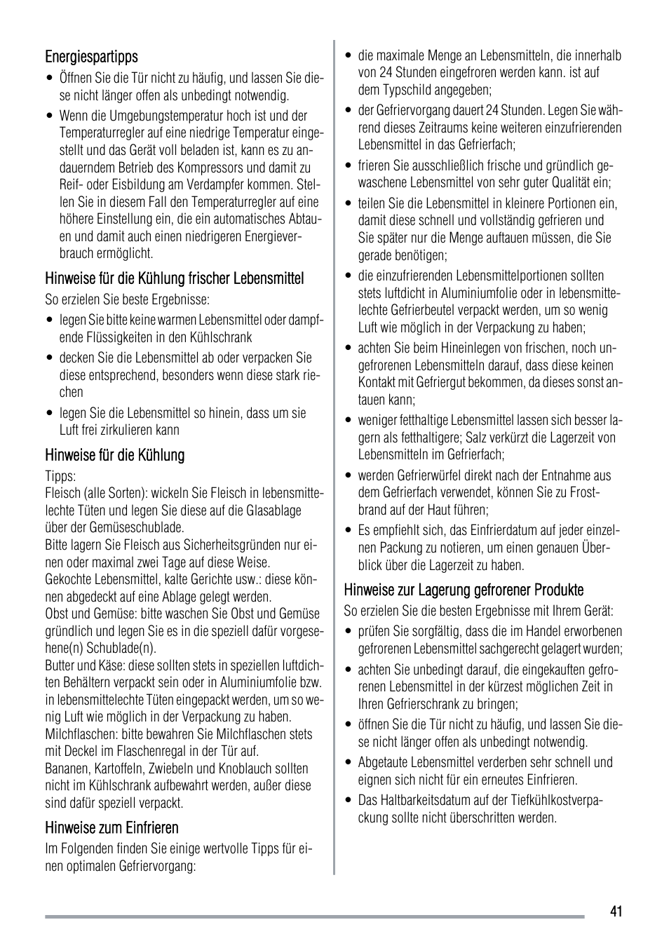 Zanussi ZRT724X User Manual | Page 41 / 52