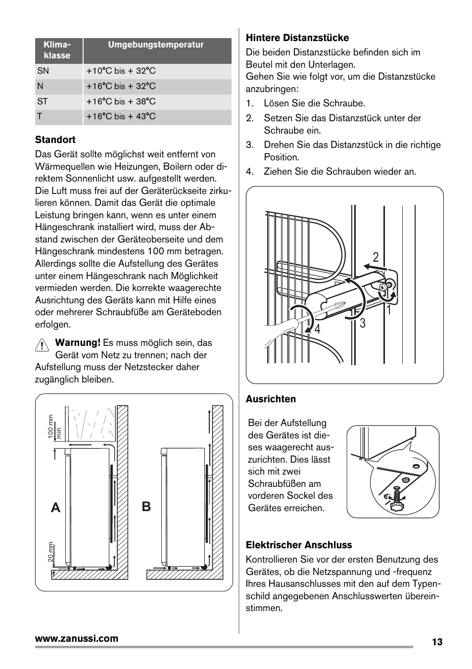 Zanussi ZRB934FX2 User Manual | Page 13 / 60