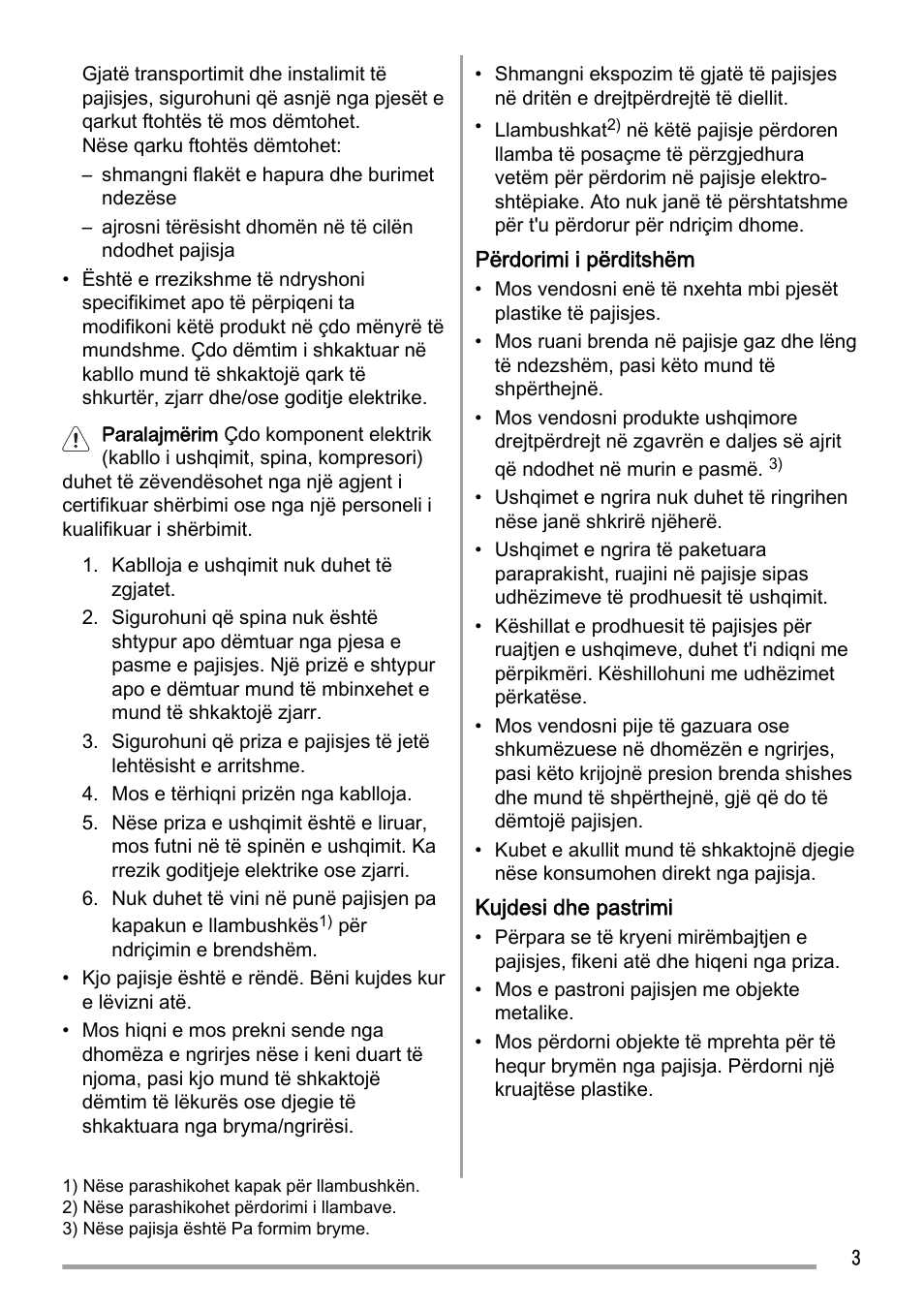 Zanussi ZFC623WAP User Manual | Page 3 / 112