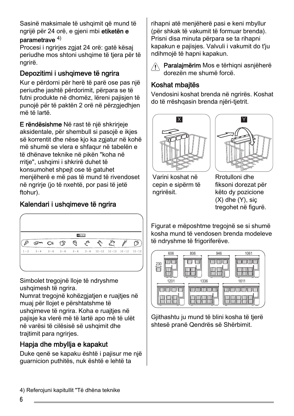 Zanussi ZFC627WAP User Manual | Page 6 / 120