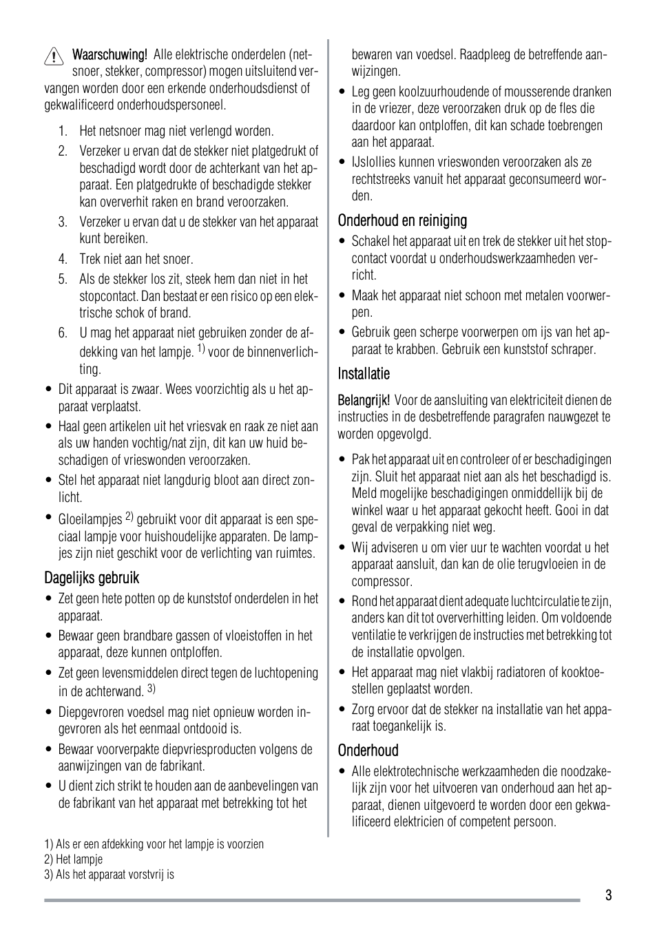 Zanussi ZFC639WAP User Manual | Page 3 / 100