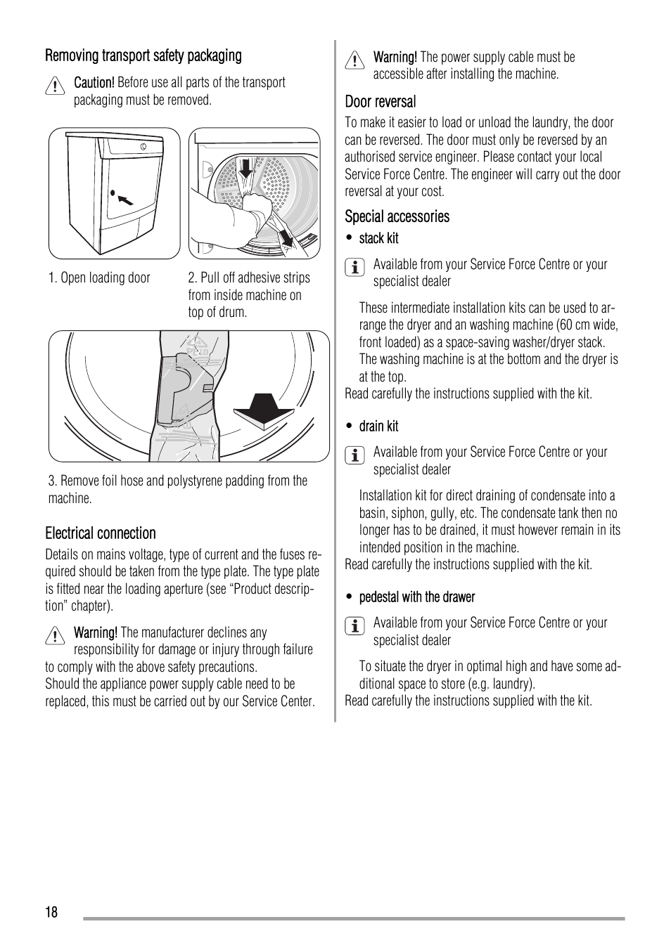 Zanussi ZTH485 User Manual | Page 18 / 56