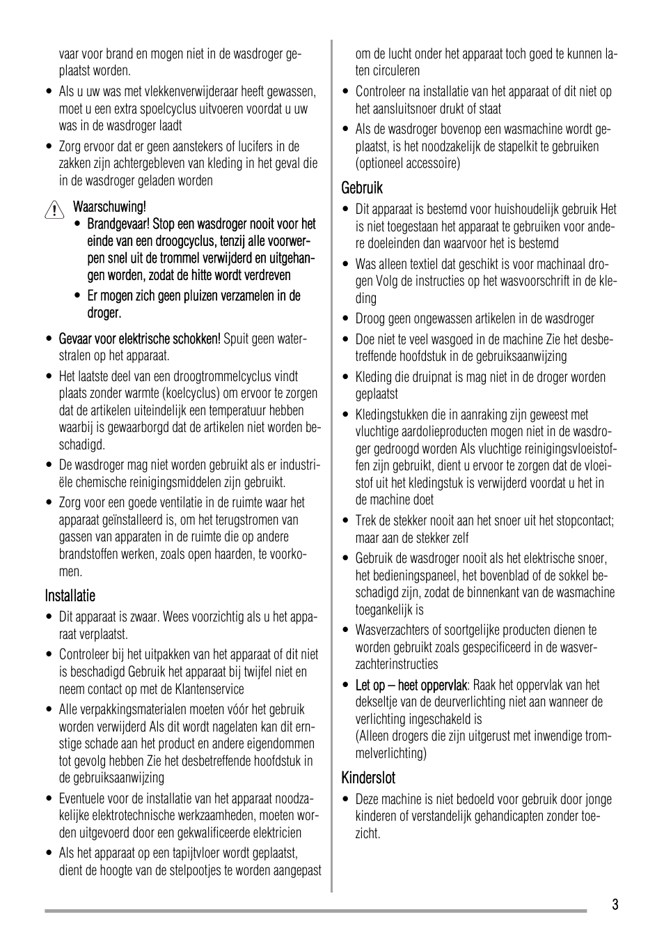 Zanussi ZTH485 User Manual | Page 3 / 56