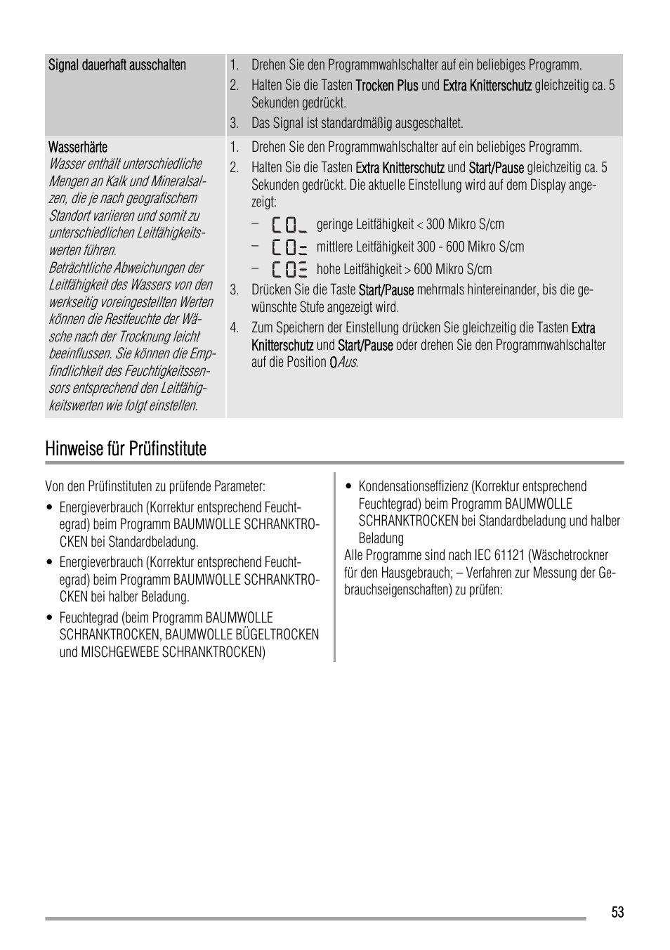 Hinweise für prüfinstitute | Zanussi ZTH485 User Manual | Page 53 / 56