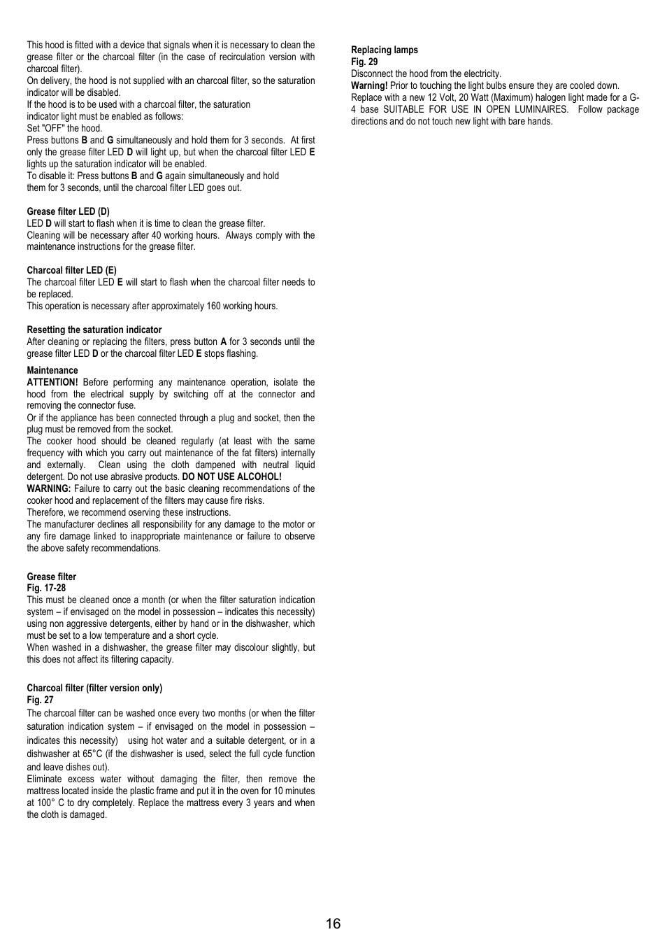 AEG DI8610-M User Manual | Page 16 / 76