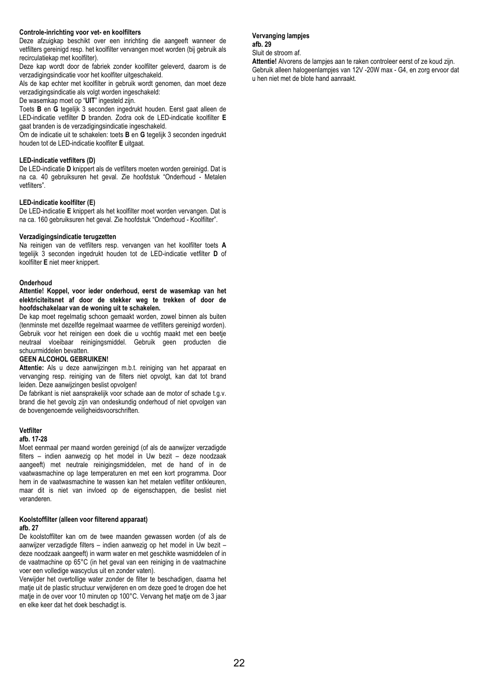 AEG DI8610-M User Manual | Page 22 / 76