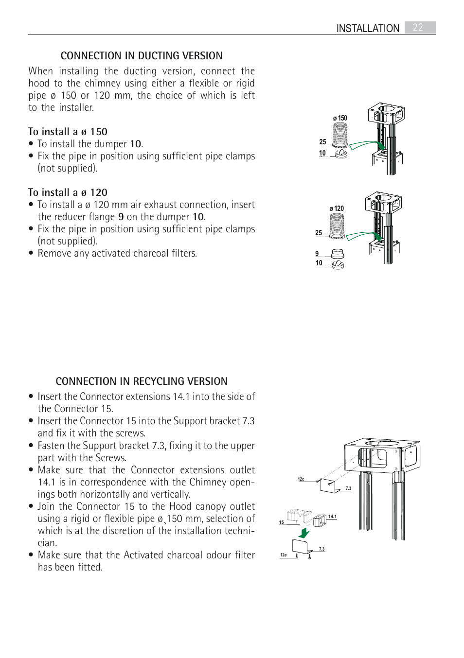 AEG DI7490-M User Manual | Page 22 / 88