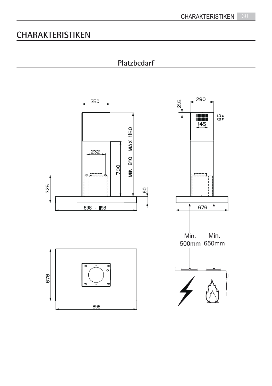 Charakteristiken | AEG DI7490-M User Manual | Page 30 / 88