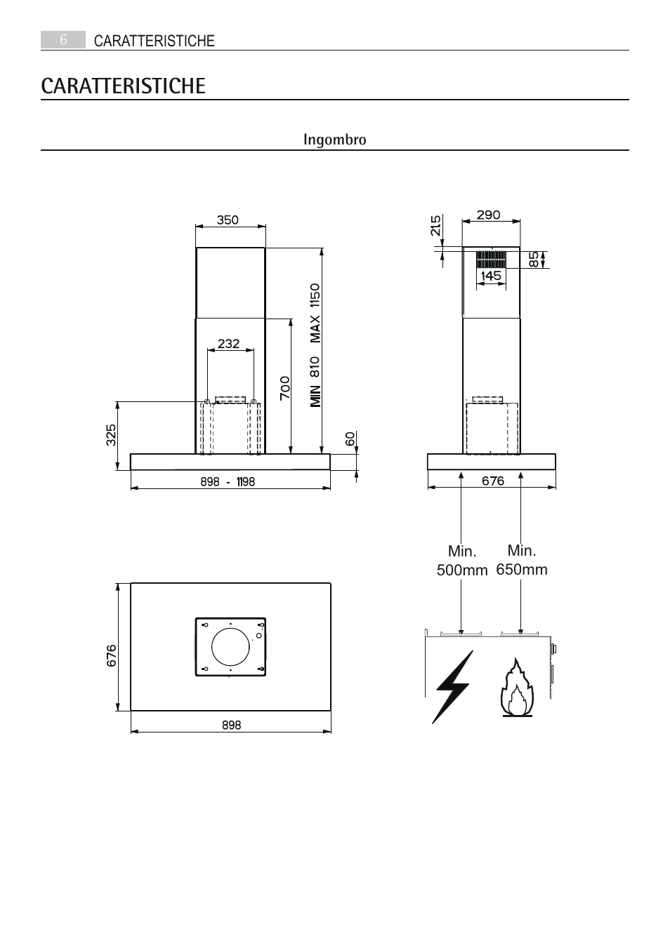 Caratteristiche | AEG DI7490-M User Manual | Page 6 / 88