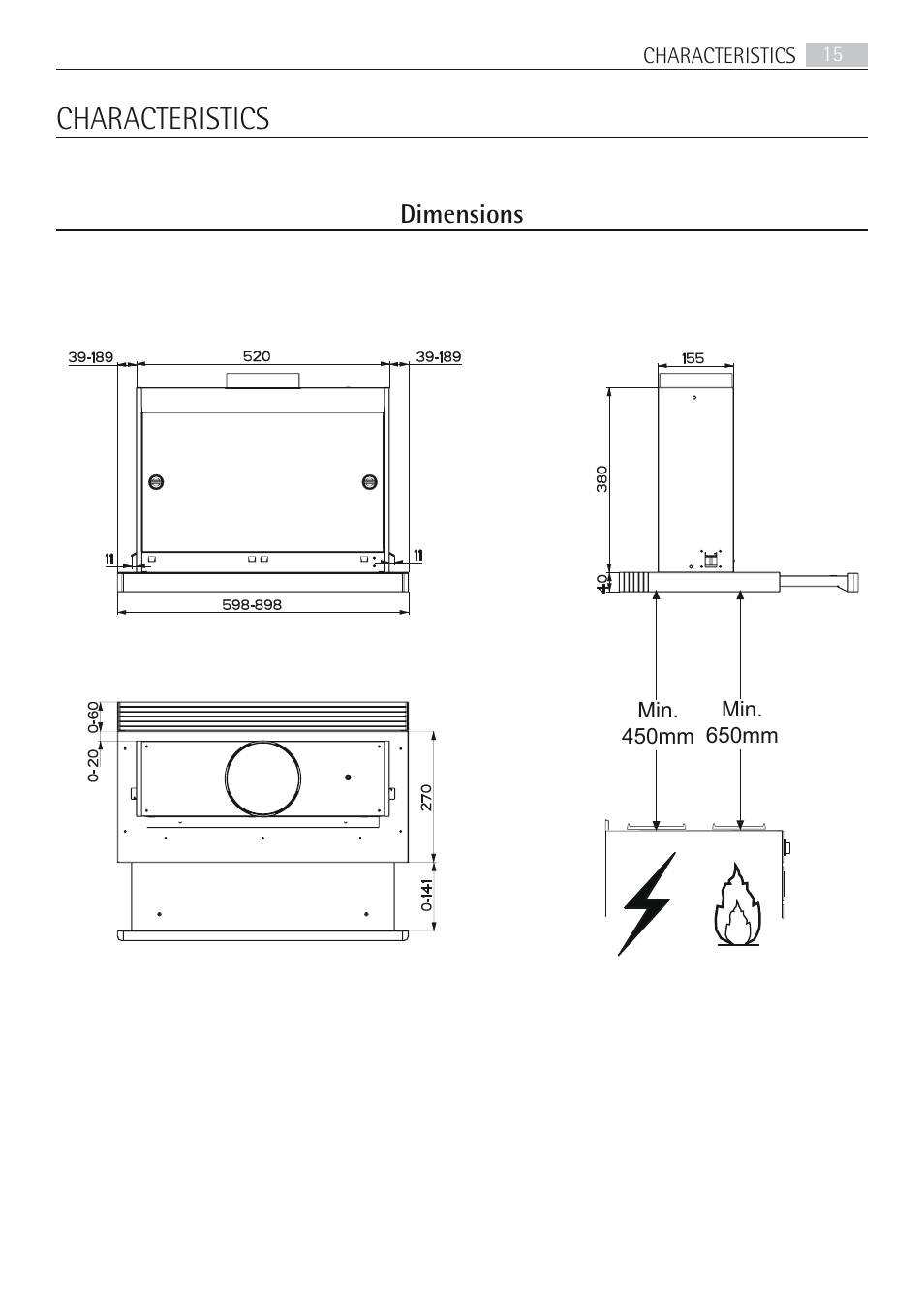 Characteristics | AEG DF7190-M User Manual | Page 15 / 40