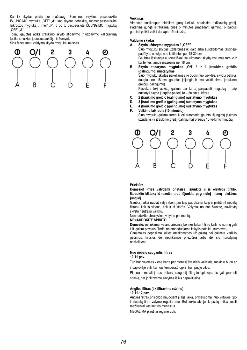 AEG DH1690-M User Manual | Page 76 / 77