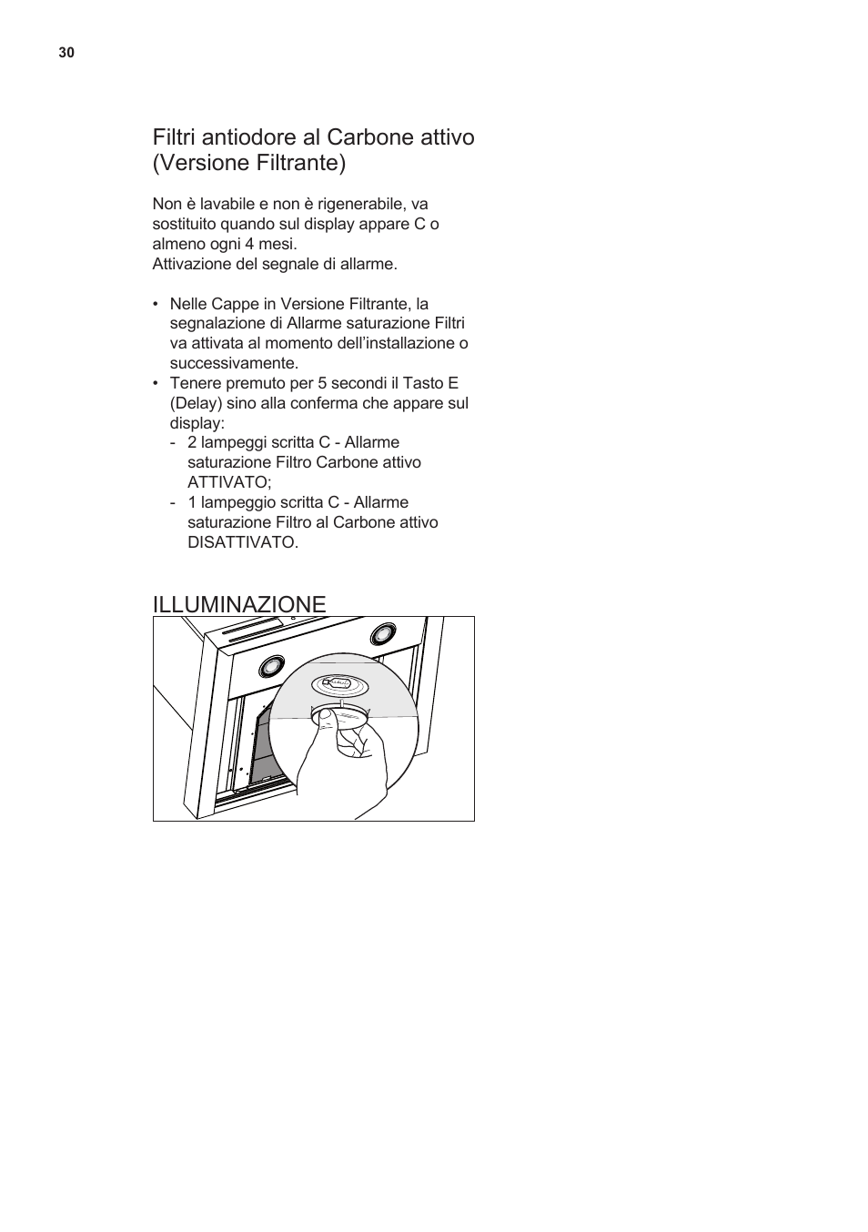 Illuminazione | AEG X59143MD0 User Manual | Page 30 / 72