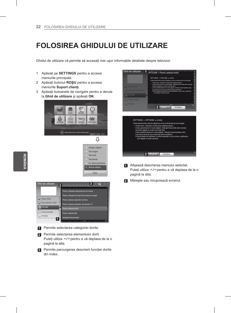 Folosirea ghidului de utilizare, Eng română folosirea ghidului de utilizare | LG 47LA6130 User Manual | Page 146 / 436