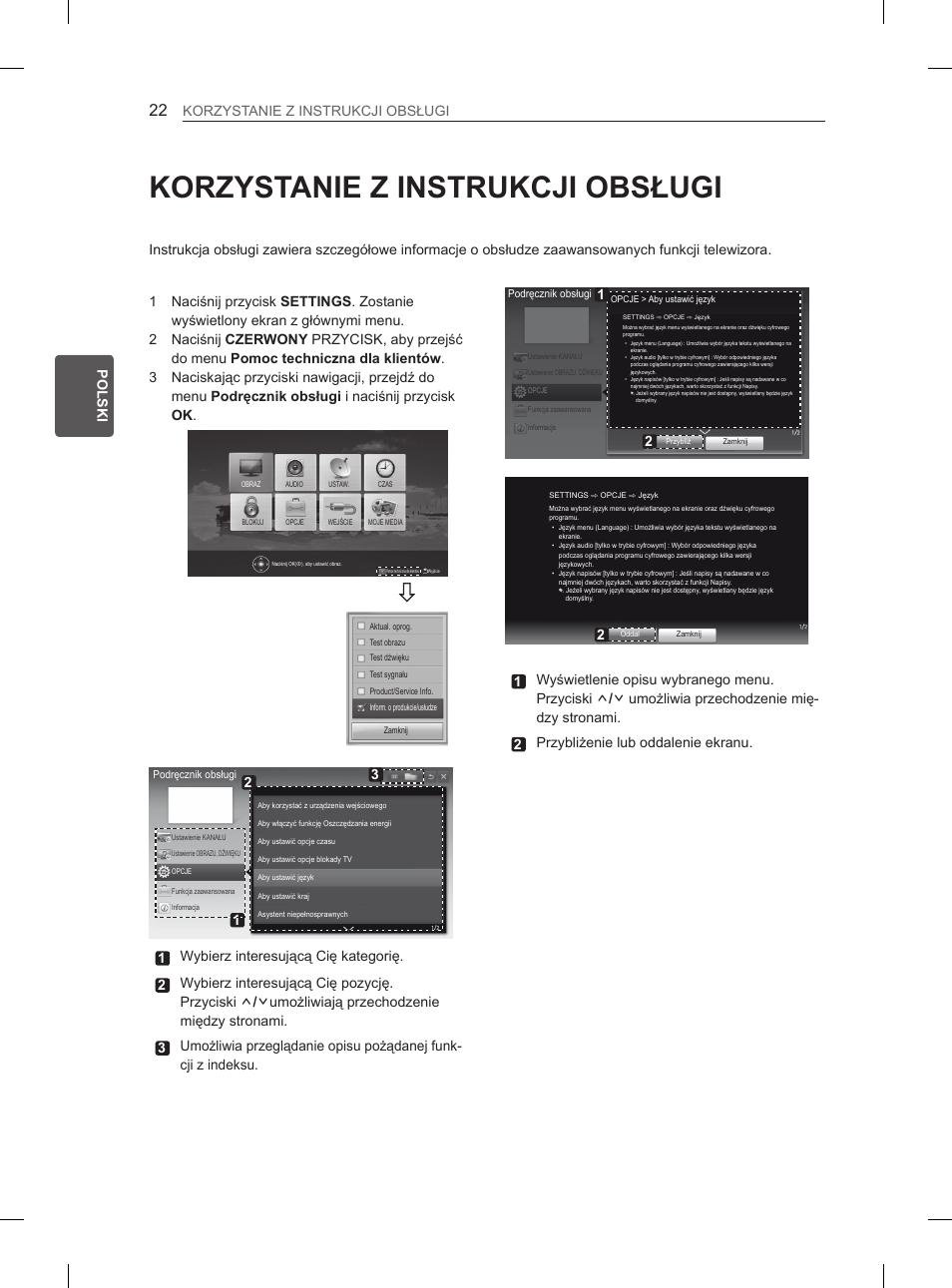 Korzystanie z instrukcji obsługi, Eng polski korzystanie z instrukcji obsługi | LG 47LA6130 User Manual | Page 74 / 436