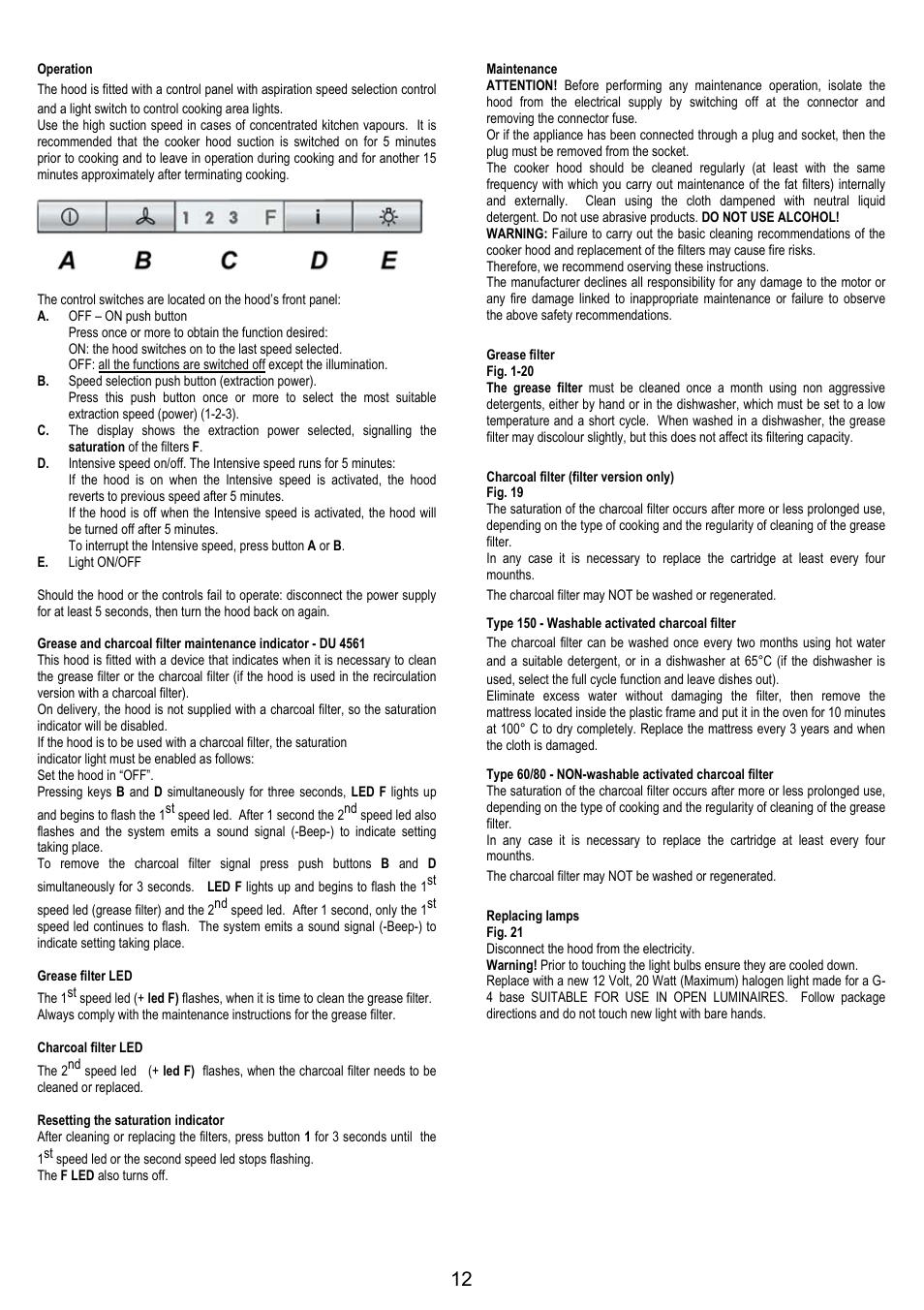 AEG DK9690-M User Manual | Page 12 / 72