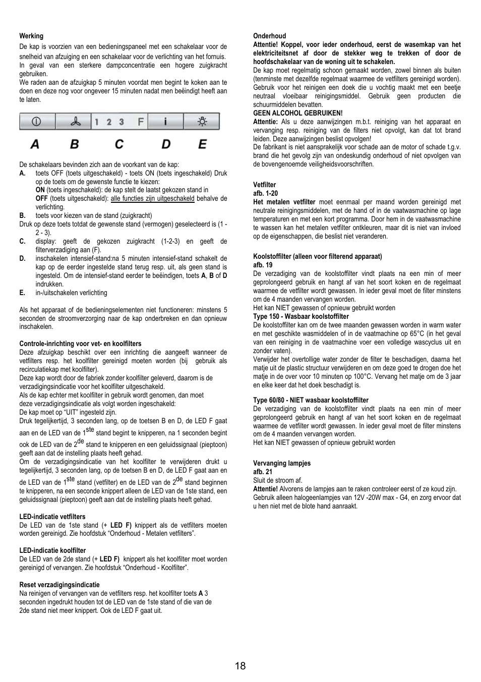 AEG DK9690-M User Manual | Page 18 / 72
