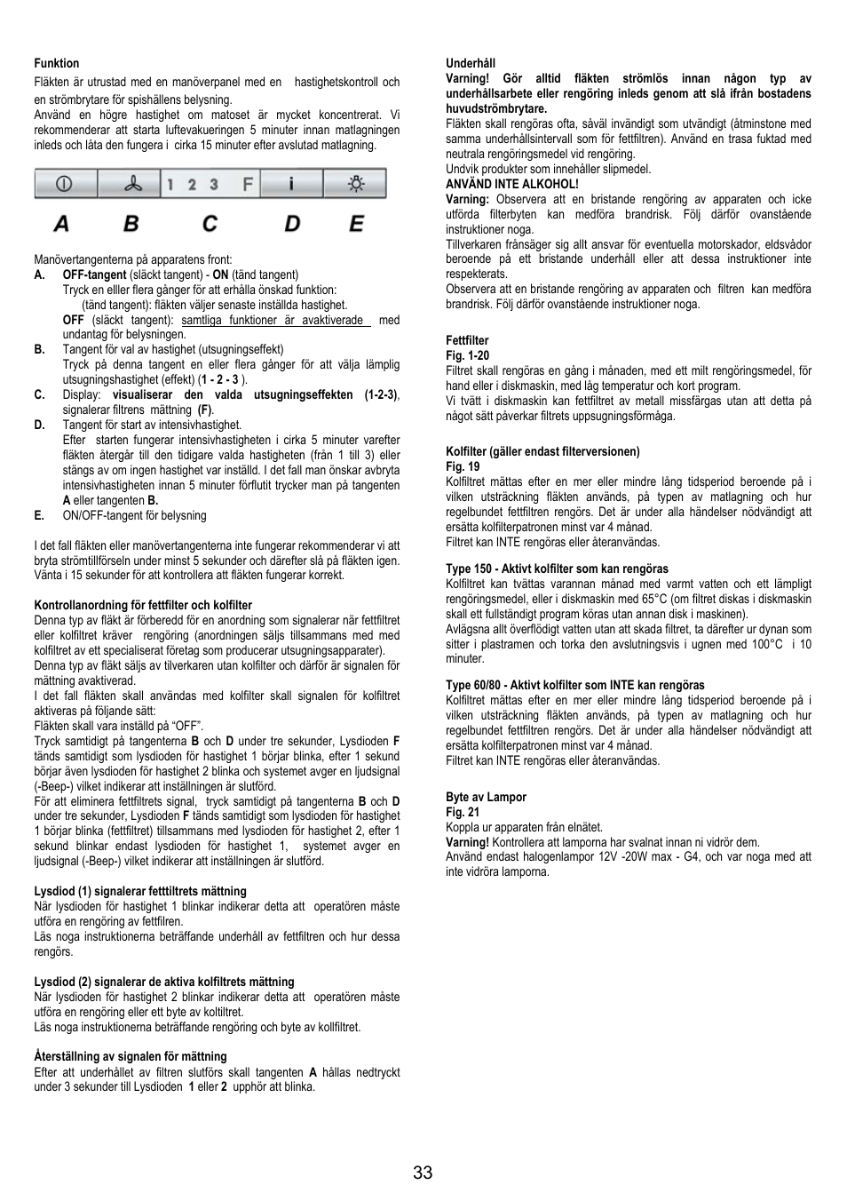 AEG DK9690-M User Manual | Page 33 / 72