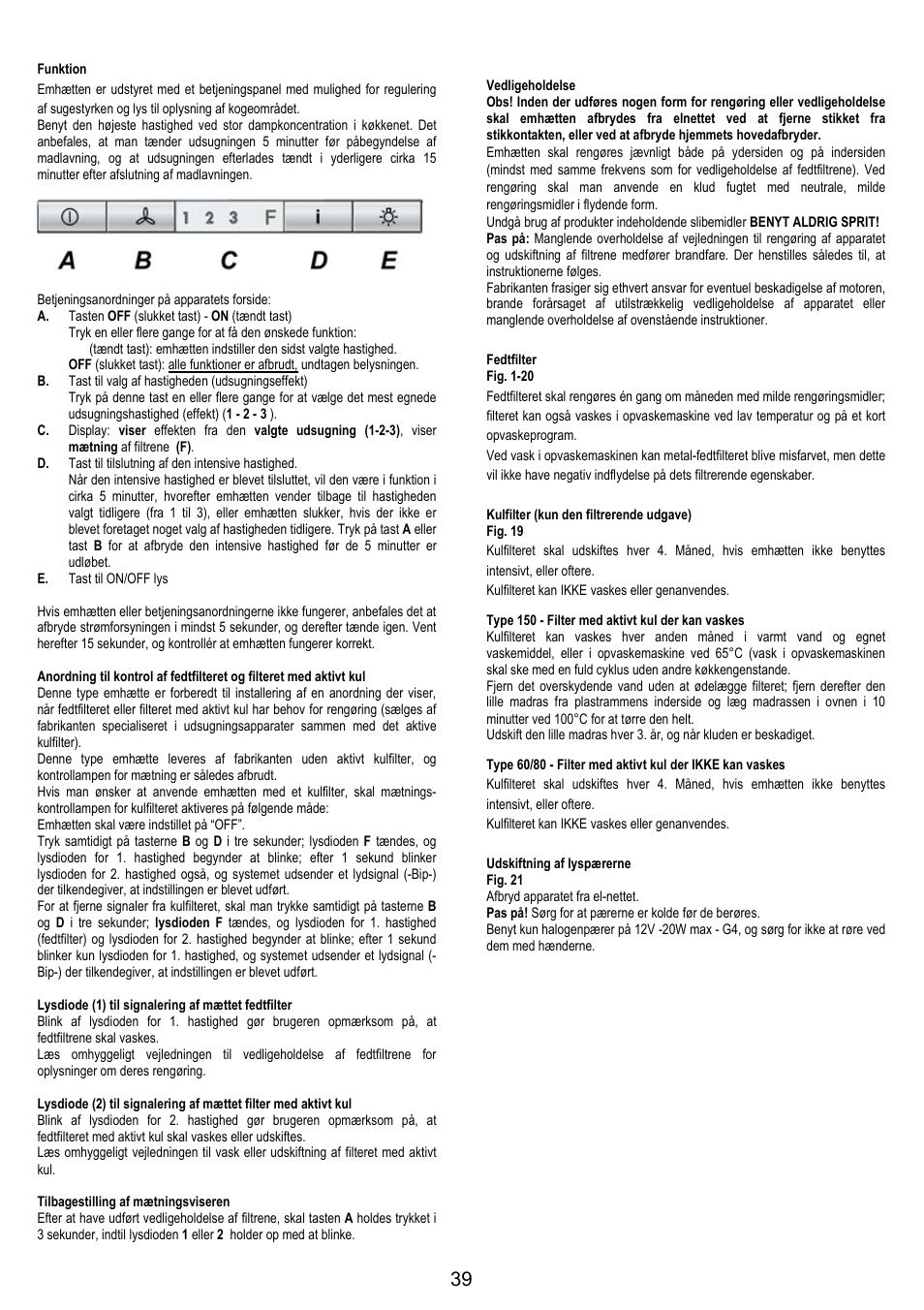 AEG DK9690-M User Manual | Page 39 / 72