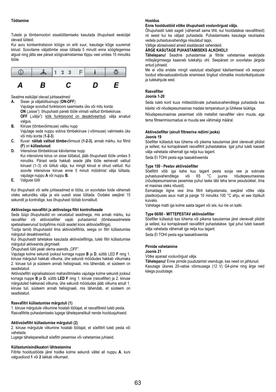 AEG DK9690-M User Manual | Page 63 / 72