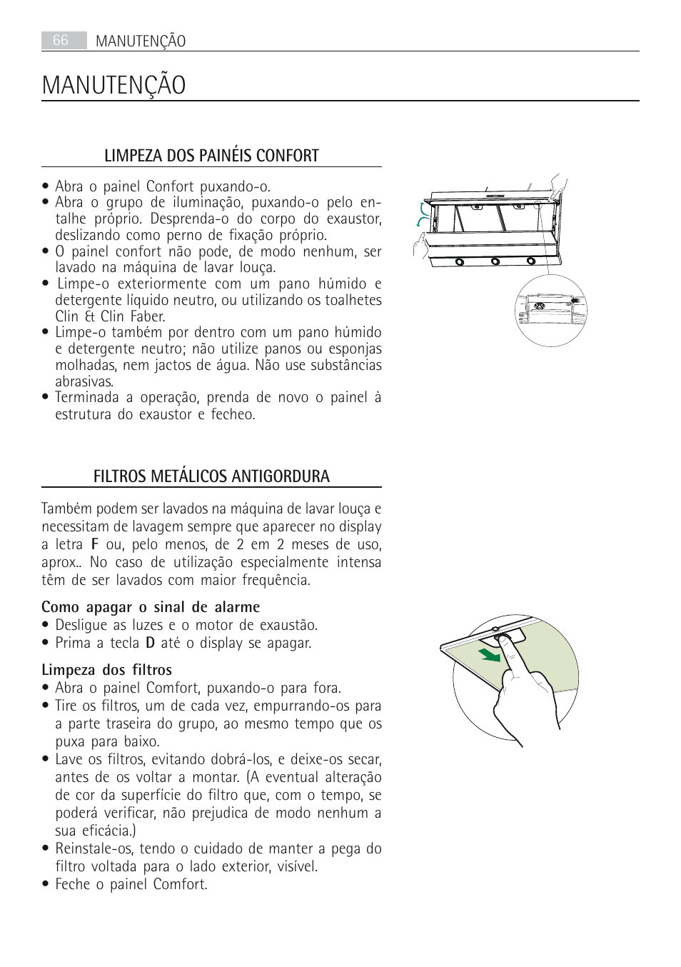 Manutenção | AEG DD8694-M User Manual | Page 66 / 68